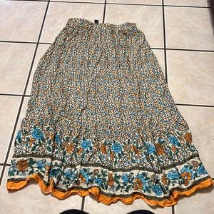 A shein long floral skirt